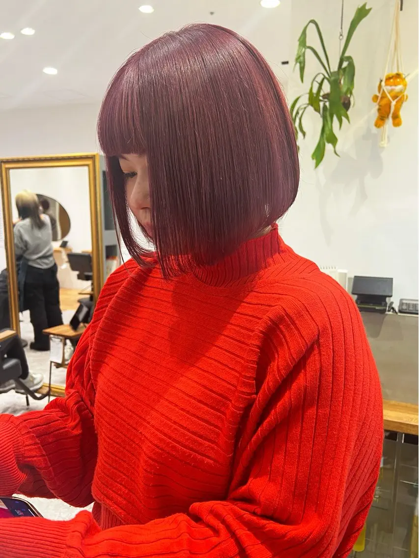 カラー ヘアカラー ピンクカラーアレンジ 🩷AYANA🩷のヘアスタイル