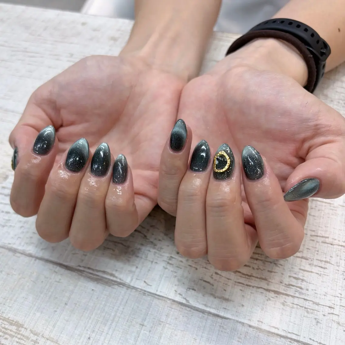 ネイル フラッシュネイル フラッシュマグ 狭間 GRANBEAUTYのネイルデザイン