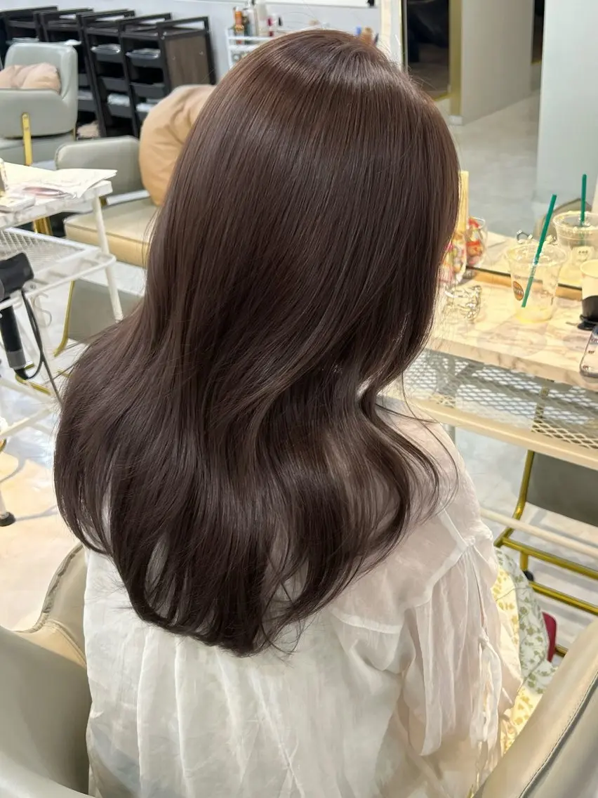 ロング カラー ヘアカラー トリートメント Sana / 韓国ヘア / カラーのヘアスタイル