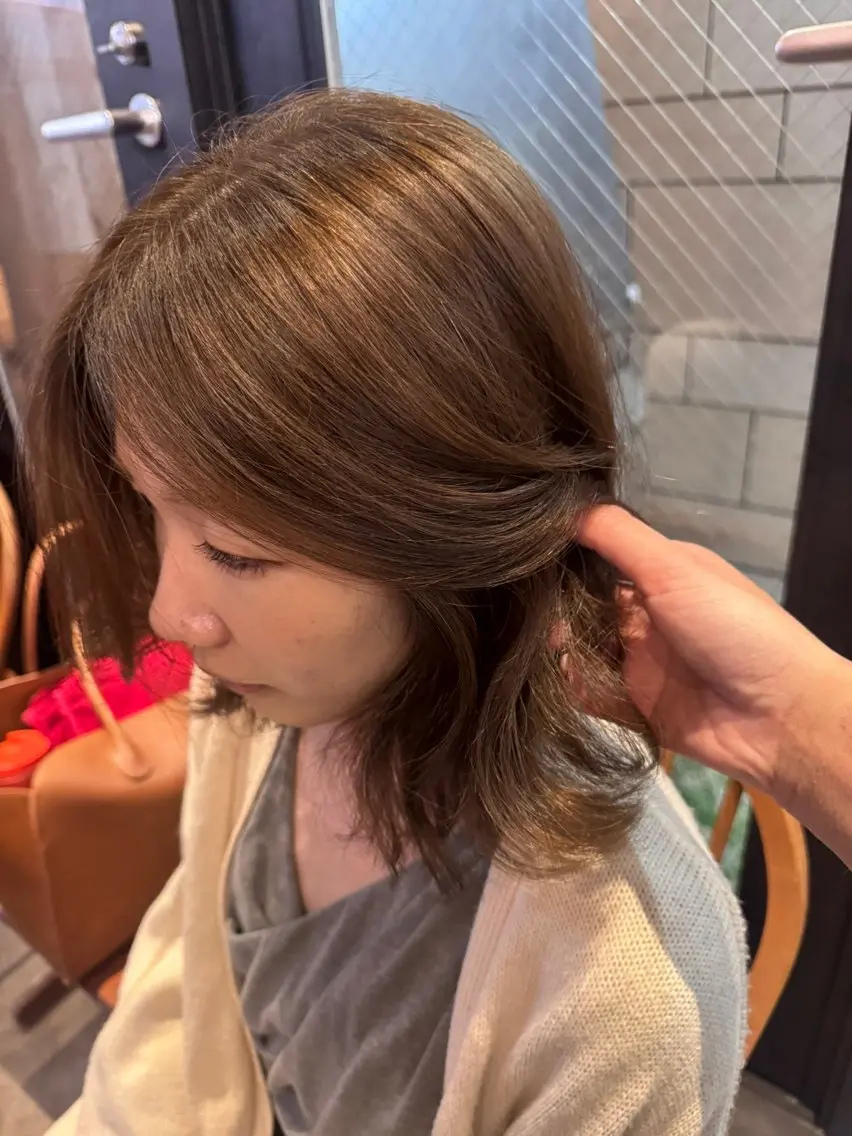 ミディアム 🦢パーマモデル 様募集中🦢AI🫧のヘアスタイル
