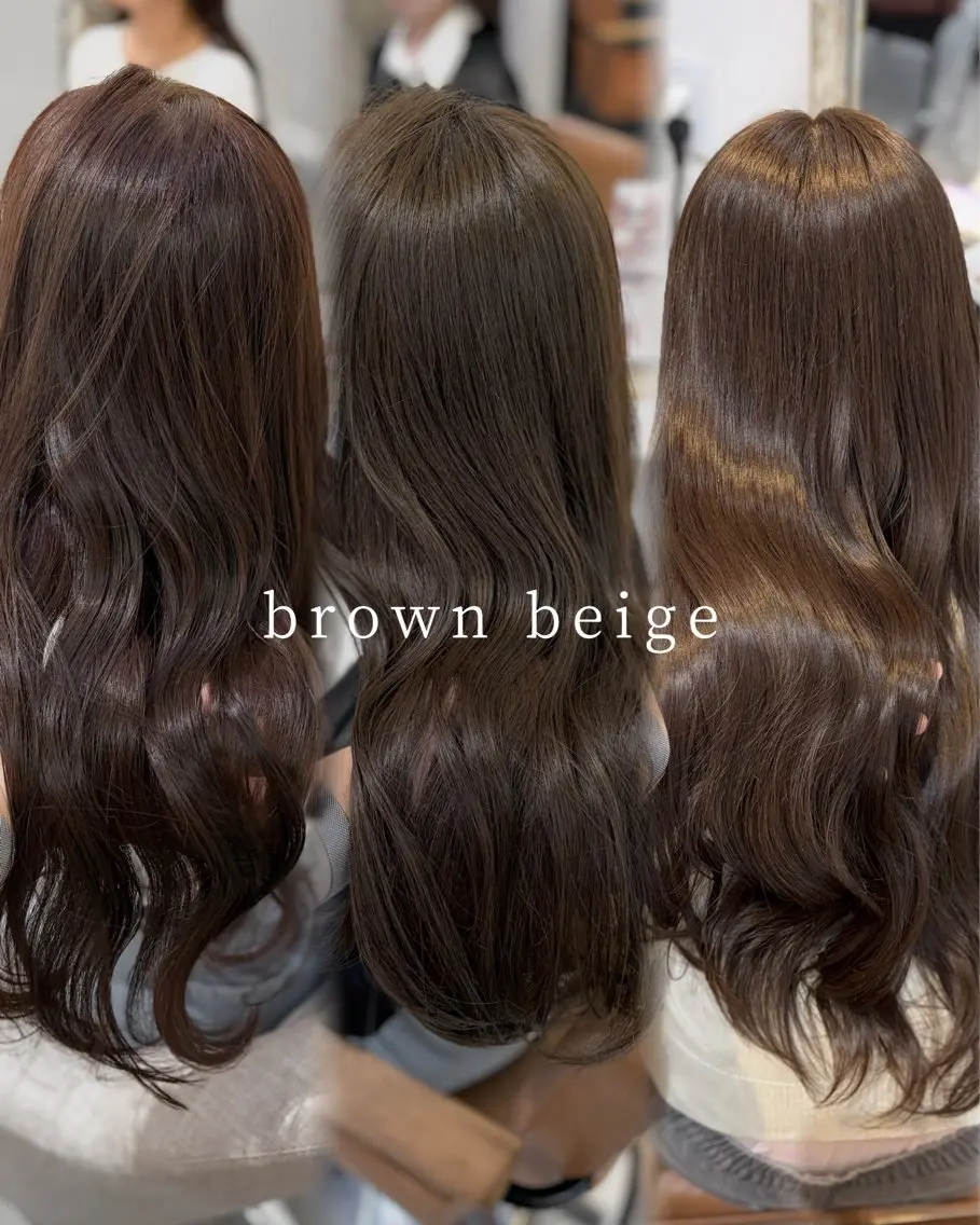 ロング カラー ベージュカラー ブラウンカラー ブラウンベージュ 透明感カラー カット ヘアカラー トリートメント 垢抜け似合わせカラー /梅田 /ayanaのヘアスタイル