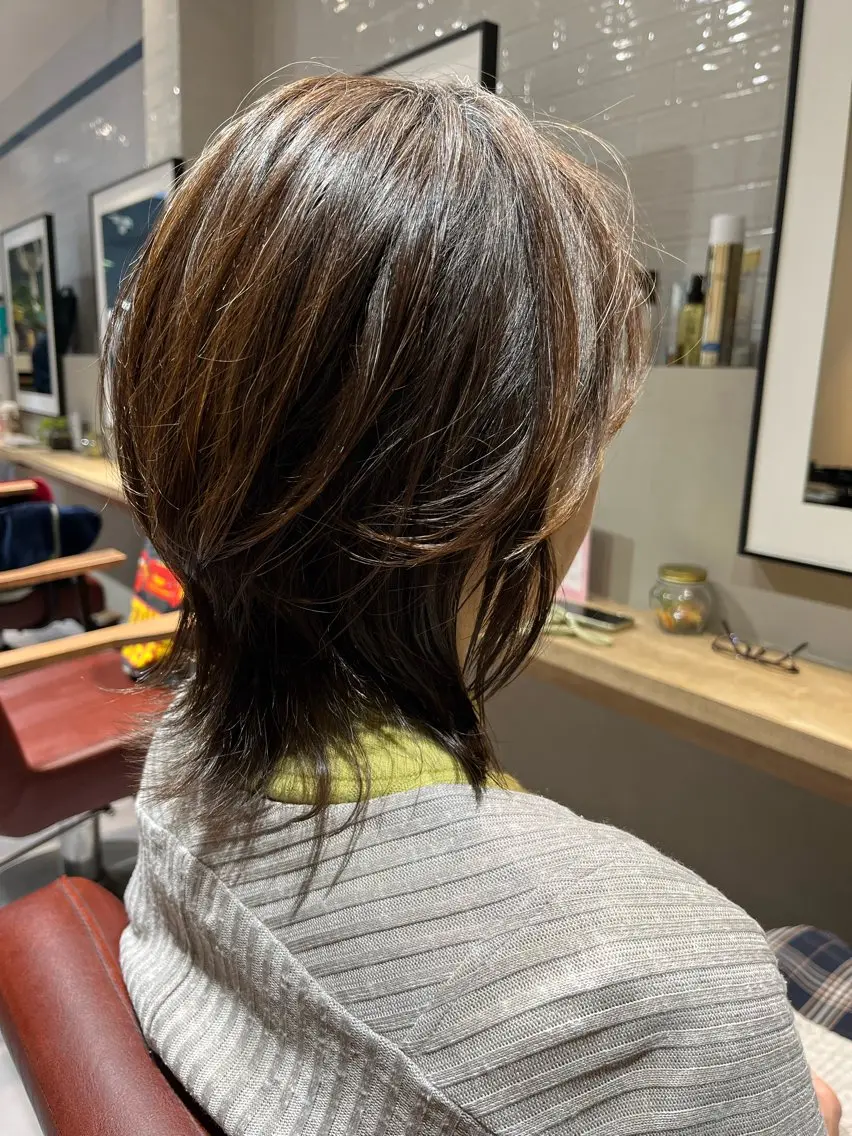 ミディアム いまなか みゆのヘアスタイル