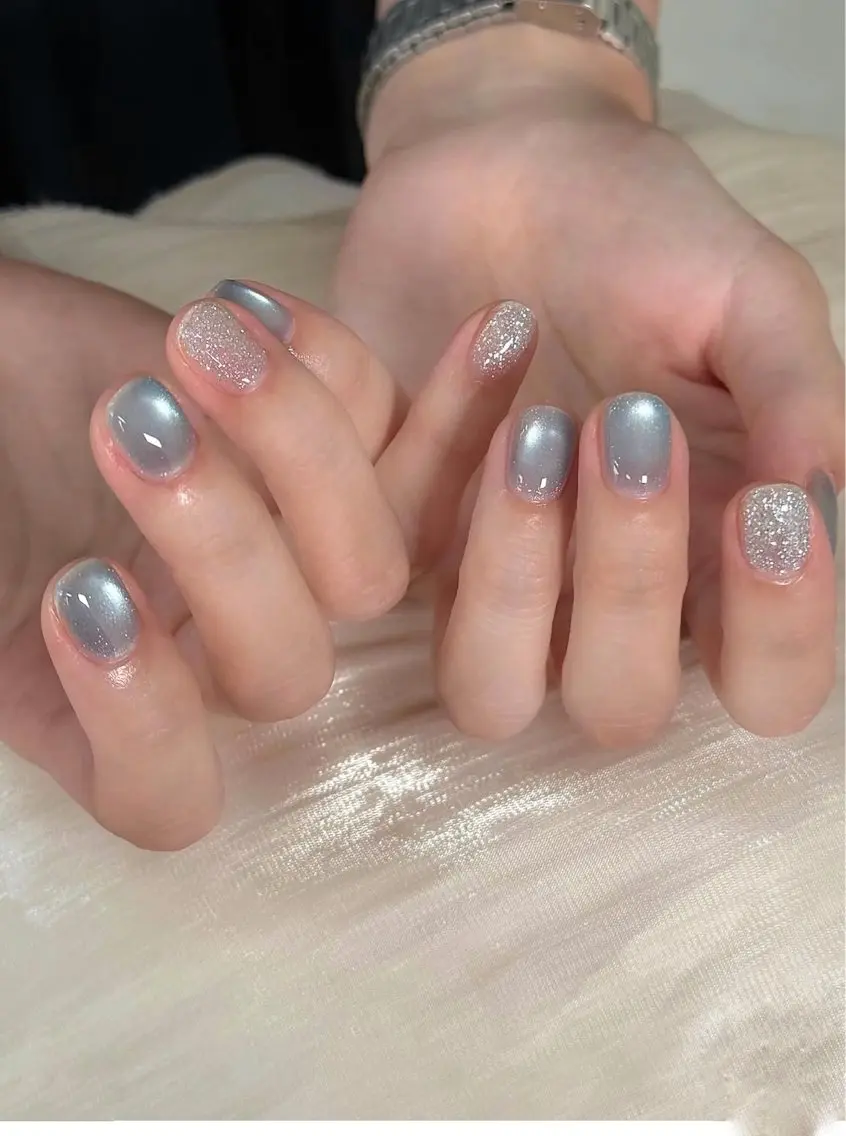 ネイル マグネットネイル ハンドネイル sora ❄️のネイルデザイン