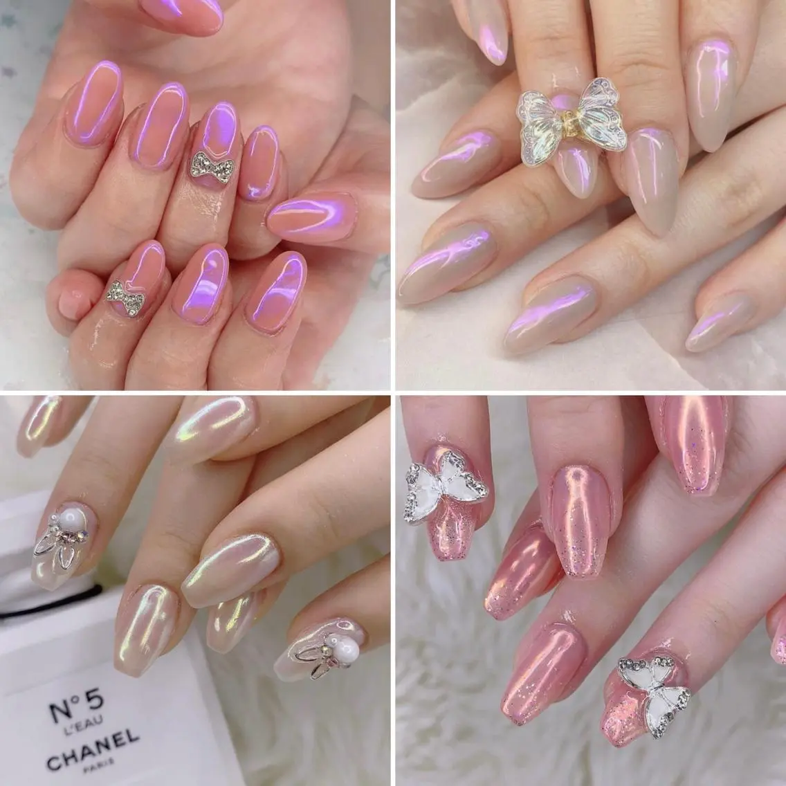 ネイル 渋谷／チップ長さ出し 👑アプレgel-xのネイルデザイン