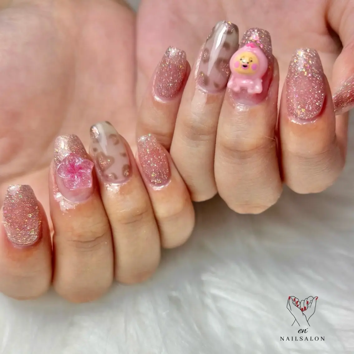 ネイル 持ち込み ハンドネイル NAILSALON en+沖縄市美原のネイルデザイン
