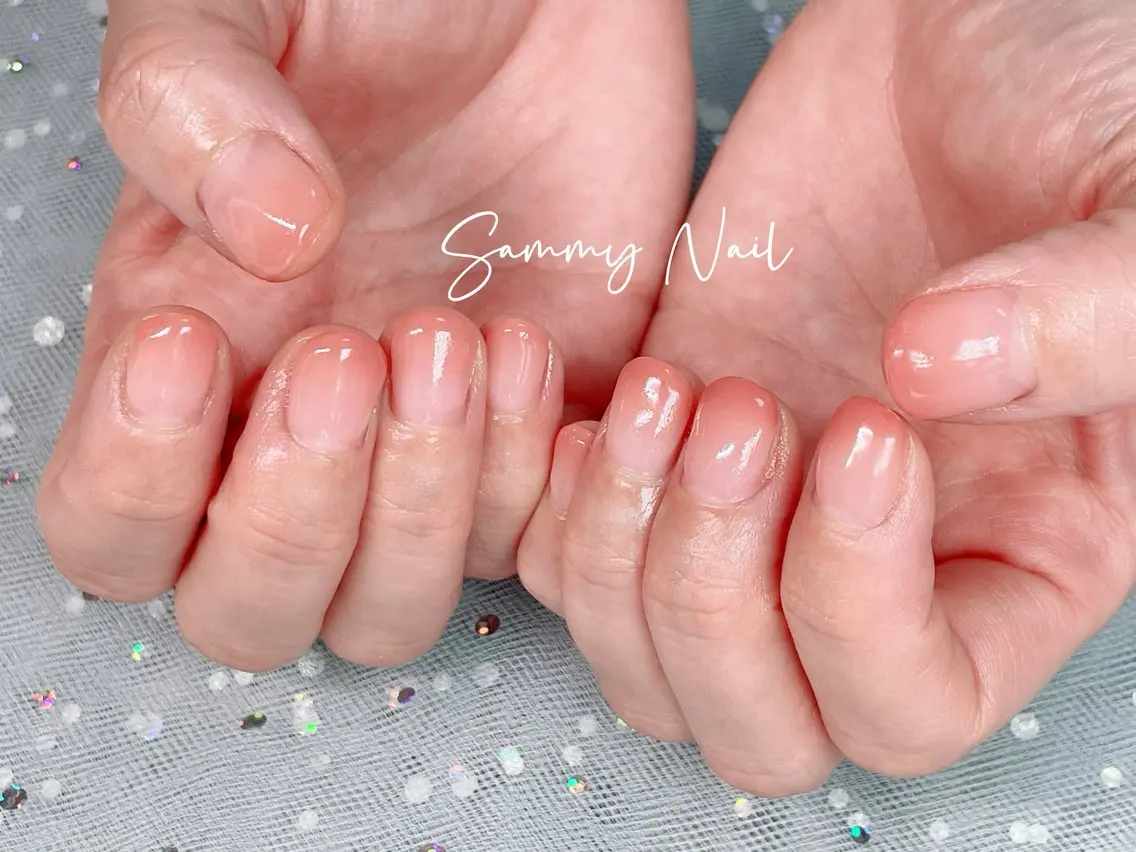 ネイル グラデーション ピンク ハンドネイル Sammy Nailのネイルデザイン