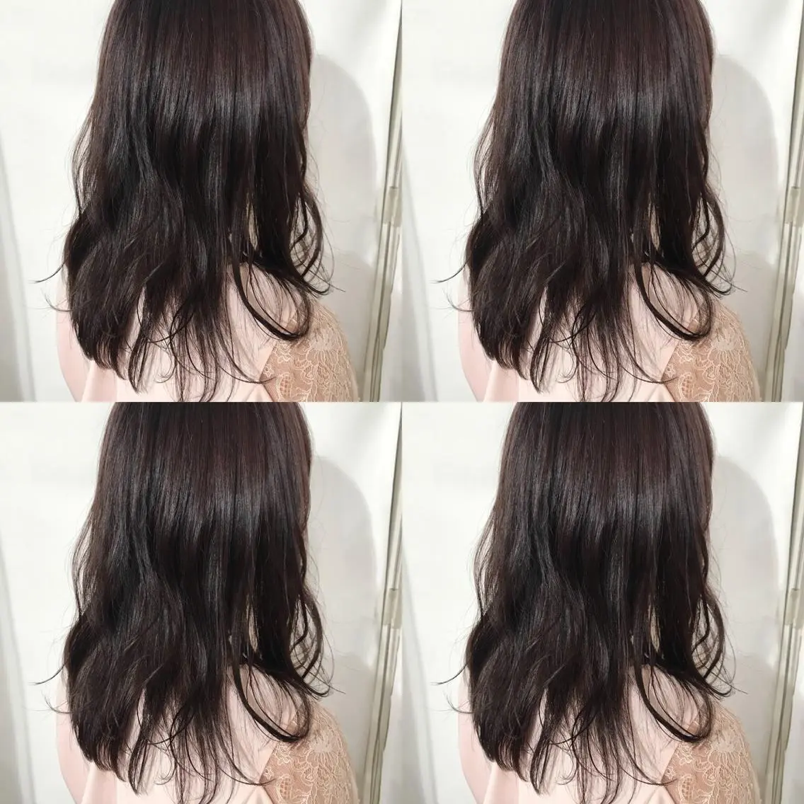 ミディアム カラー カット ヘアカラー トリートメント 小栗 麻衣のヘアスタイル