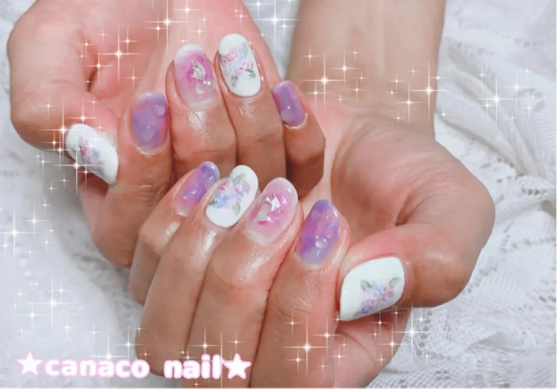 ネイル アートネイル ジェルネイル パラジェル ストーンネイル ハンドネイル ハンドケア ベテランネイル cnc nailのネイルデザイン