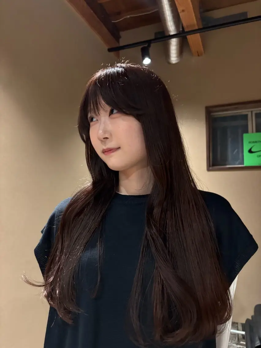 カラー グレージュ ラベンダーカラー ラベンダーグレージュ ラベンダーグレー ヘアカラー 中津/透明感カラー 上村 菜緒のヘアスタイル