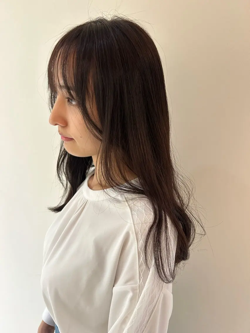 ロング 田中 樹奈のヘアスタイル