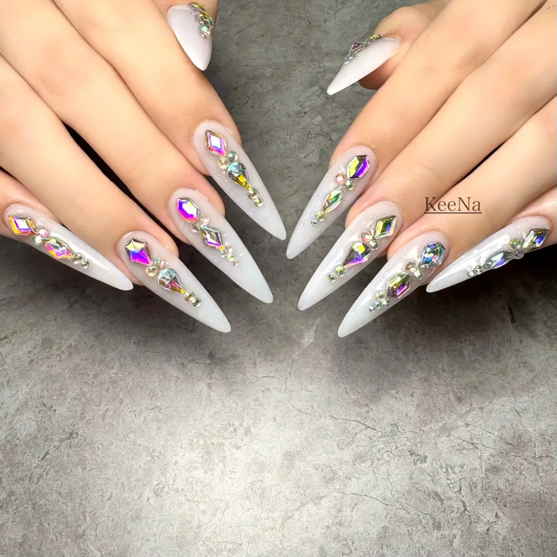 ネイル ロングネイル スカルプネイル KeeNa キーナのネイルデザイン