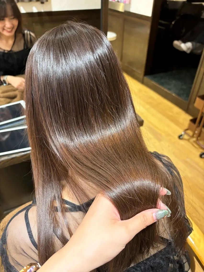 ロング カット 縮毛矯正 優子/ 似合わせカットカラーのヘアスタイル