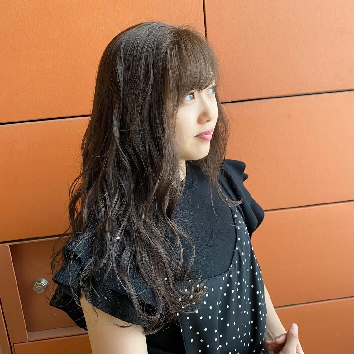 ロング カラー ヘアカラー トリートメント 井手 孔介のヘアスタイル