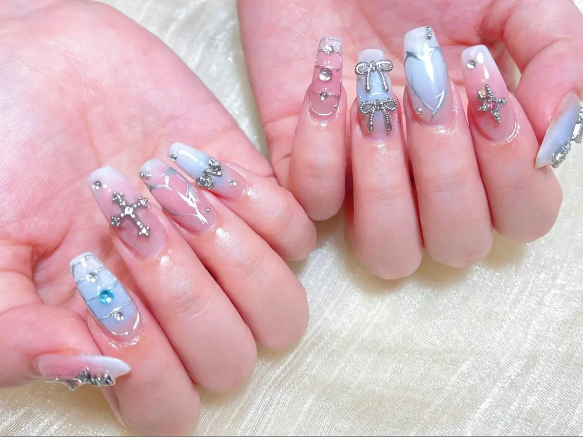 ネイル ハンドネイル 🎀ネイルサロン エクラYUI🎀のネイルデザイン