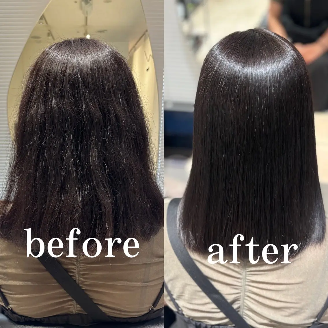 ミディアム 縮毛矯正 縮毛矯正 🧸艶髪🫧🎀 岡由紀乃のヘアスタイル