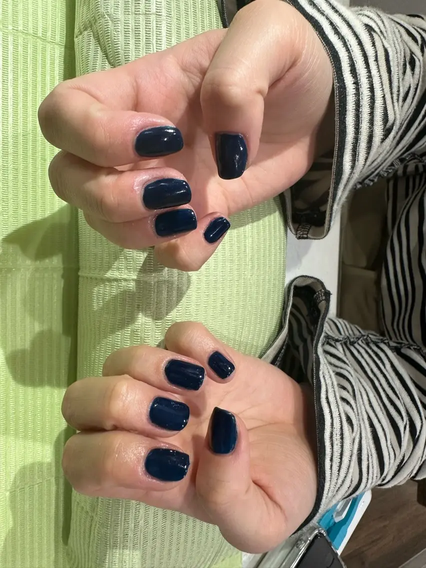 ネイル ネイビー 【Jr.ネイリスト】 💜serina💜のネイルデザイン