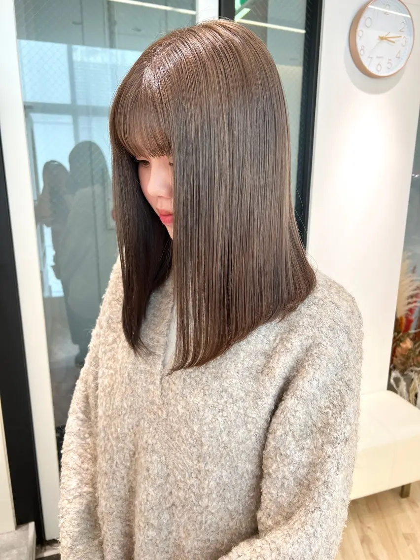 ロング カラー NANO/ ブリーチ×レイヤーのヘアスタイル