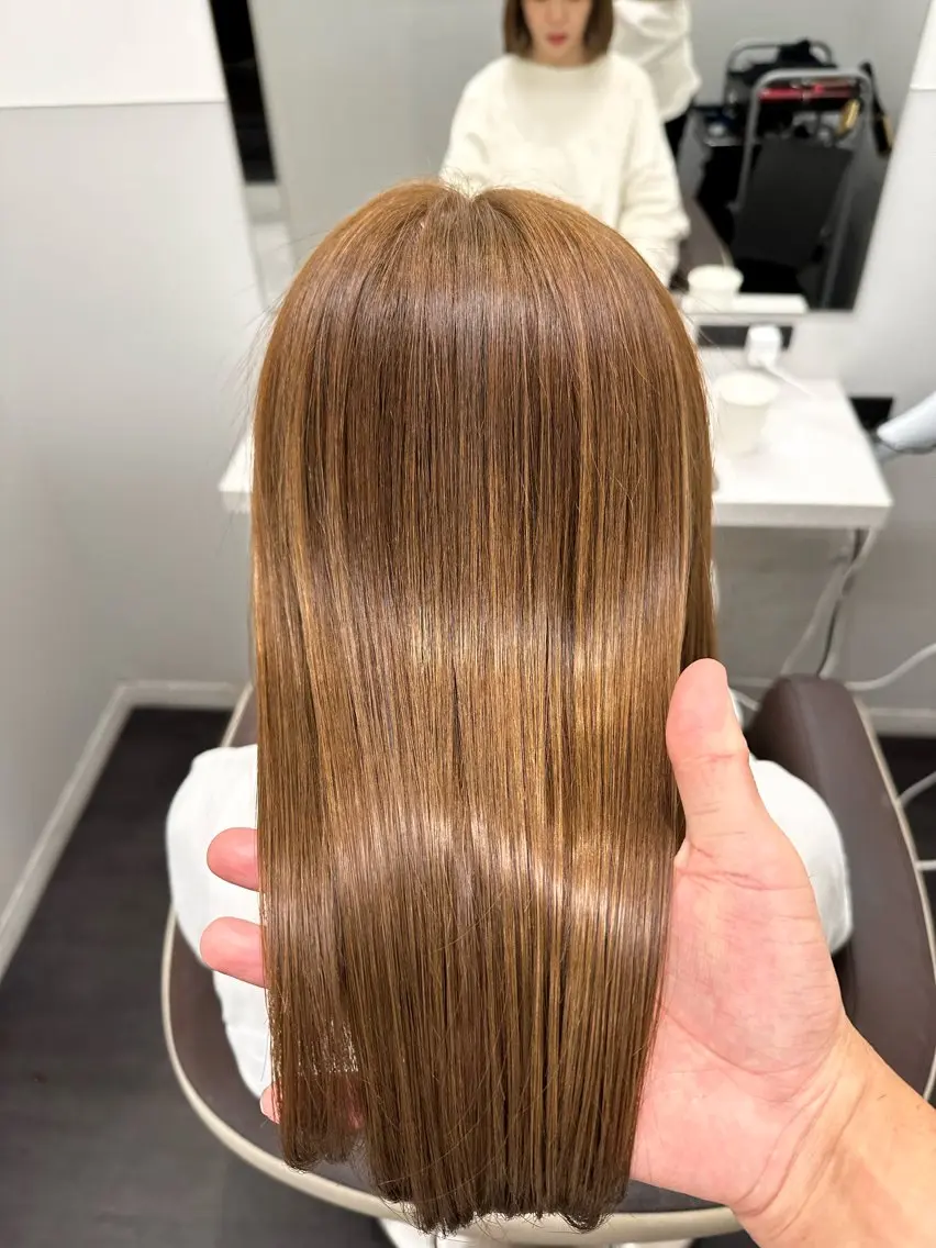 セミロング 髪質改善 トリートメント カット トリートメント 【美髪矯正 /髪質改善】RINのヘアスタイル