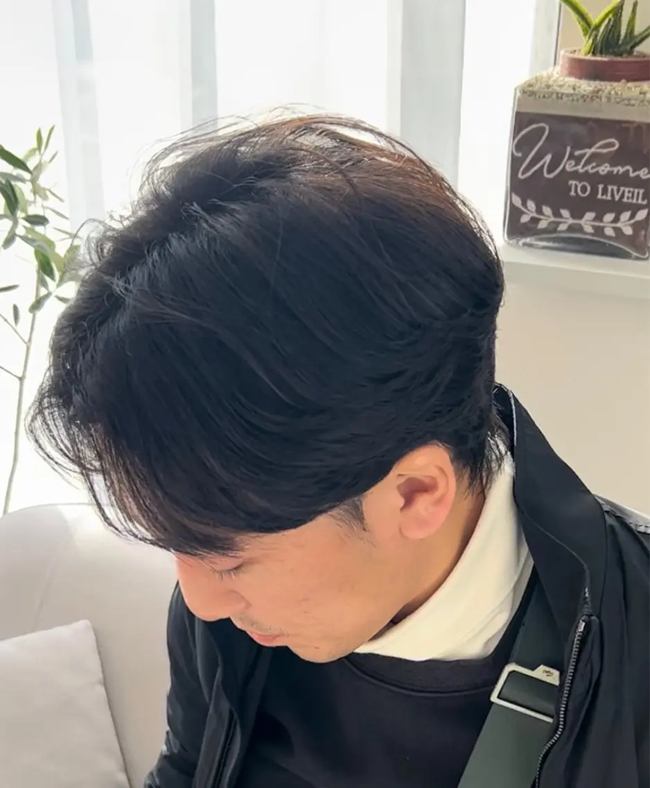 パーマ メンズ メンズパーマ 髪質改善 縮毛矯正 ストレートパーマ リベイルけんた モデル募集のヘアスタイル