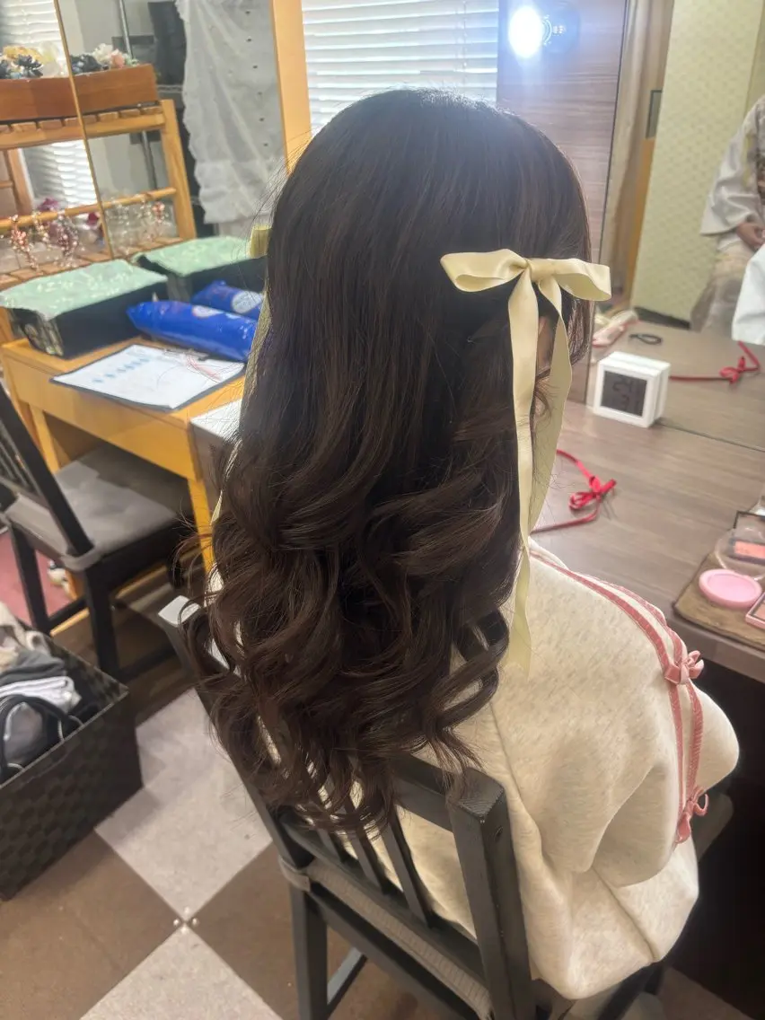 セミロング ヘアアレンジ ヘアセット マンツーマン 縮毛矯正/マユコのヘアスタイル
