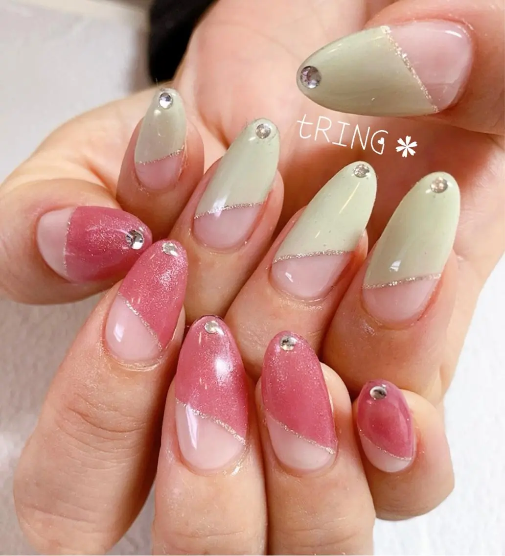 ネイル ハンドネイル tRING* しいの木台のネイルデザイン