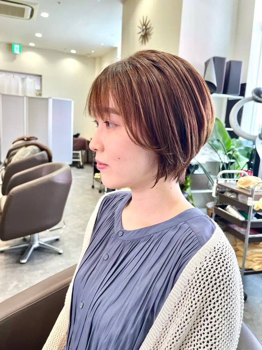 ショート ショートボブ ボブ ショートヘア ショート ボブ横山真樹のヘアスタイル