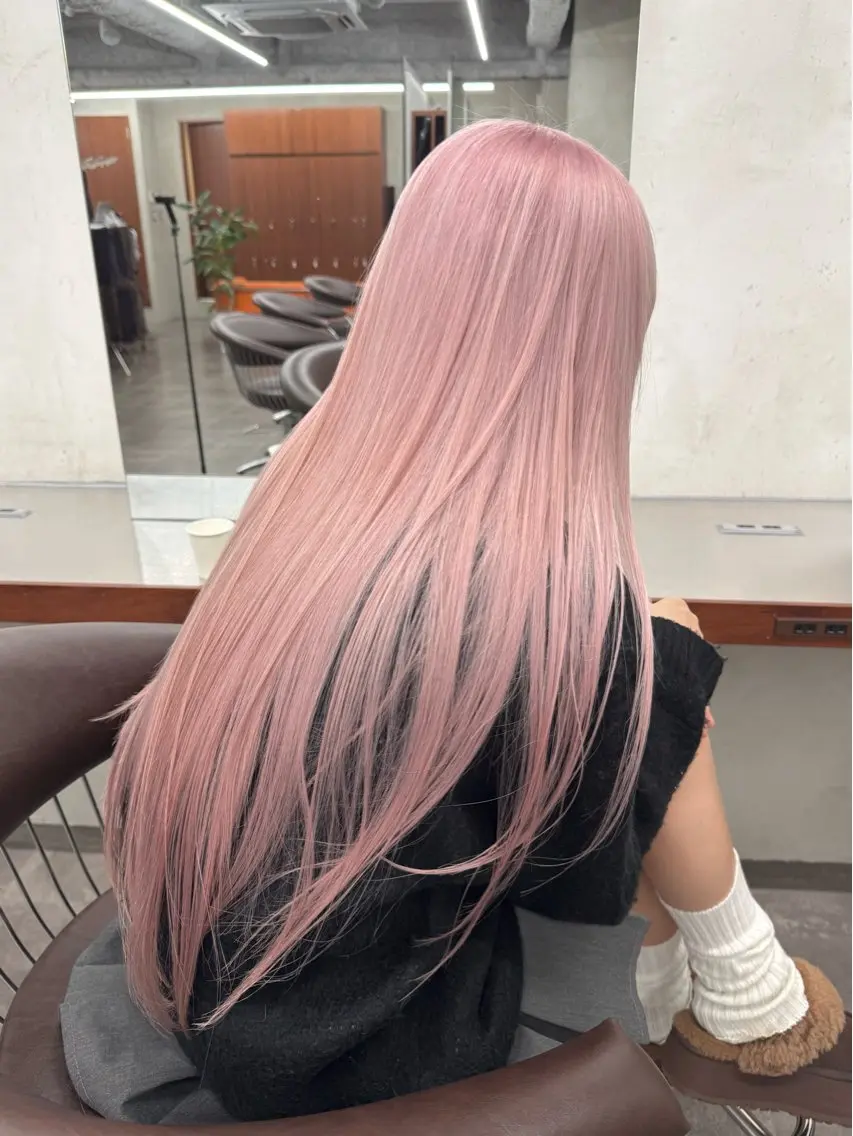 セミロング カラー ベージュカラー ブリーチ ケアブリーチ 透明感カラー デザインカラー カット ヘアカラー トリートメント ブリーチ ハイトーン 特化🌈フジタハルキのヘアスタイル