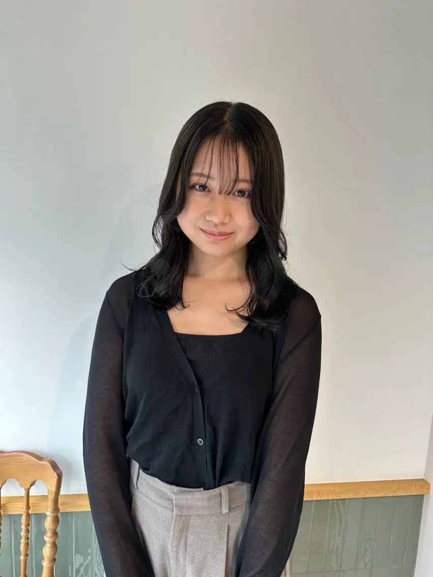 セミロング カラー キッズ オトナヘア🌸 harukaのヘアスタイル