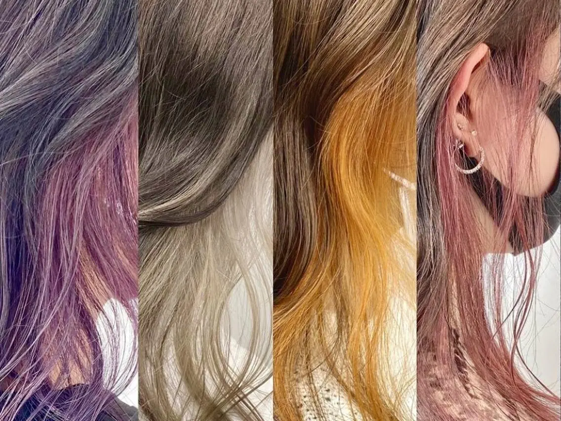 ミディアム ヘアアレンジ パーマ カラー バレイヤージュ イヤリングカラー グラデーションカラー ハイライトカラー インナーカラー 一人一人の輝きを 心を込めてのヘアスタイル