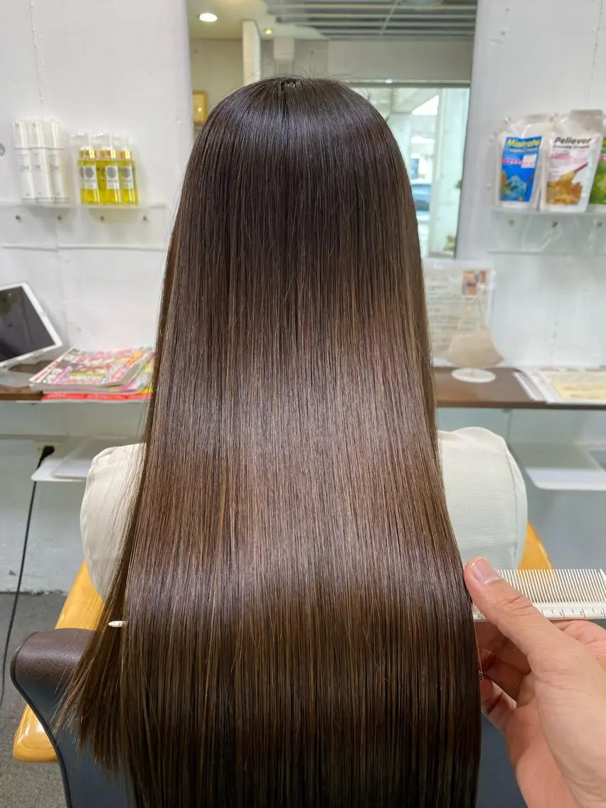 【人気No.1】髪質改善カラープレミアムコース(メンテナンスカット込)¥17,270(ロング+¥1,100)の写真