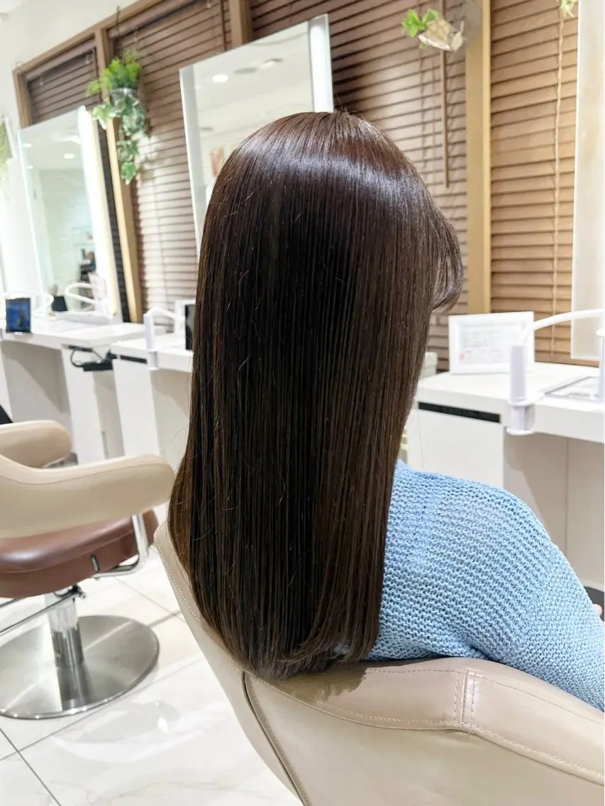 ロング トリートメント カット トリートメント 三箇島陽香/髪質改善 クロスパーマ縮毛矯正のヘアスタイル