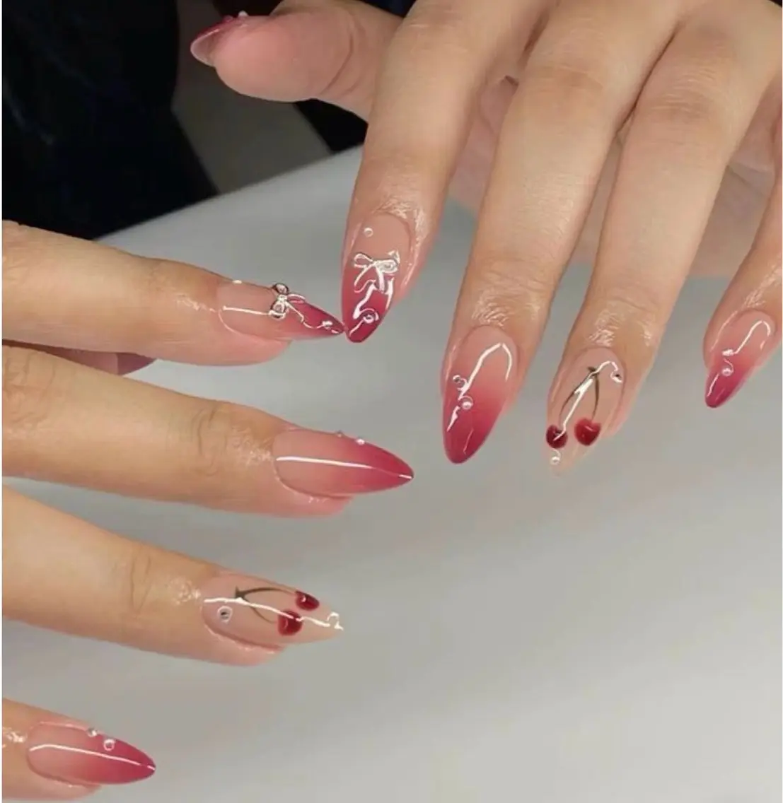 ネイル 韓国ネイル 持ち込み ニュアンスネイル ネイルチップ ハンドネイル TABI ANA.CHUOのネイルデザイン