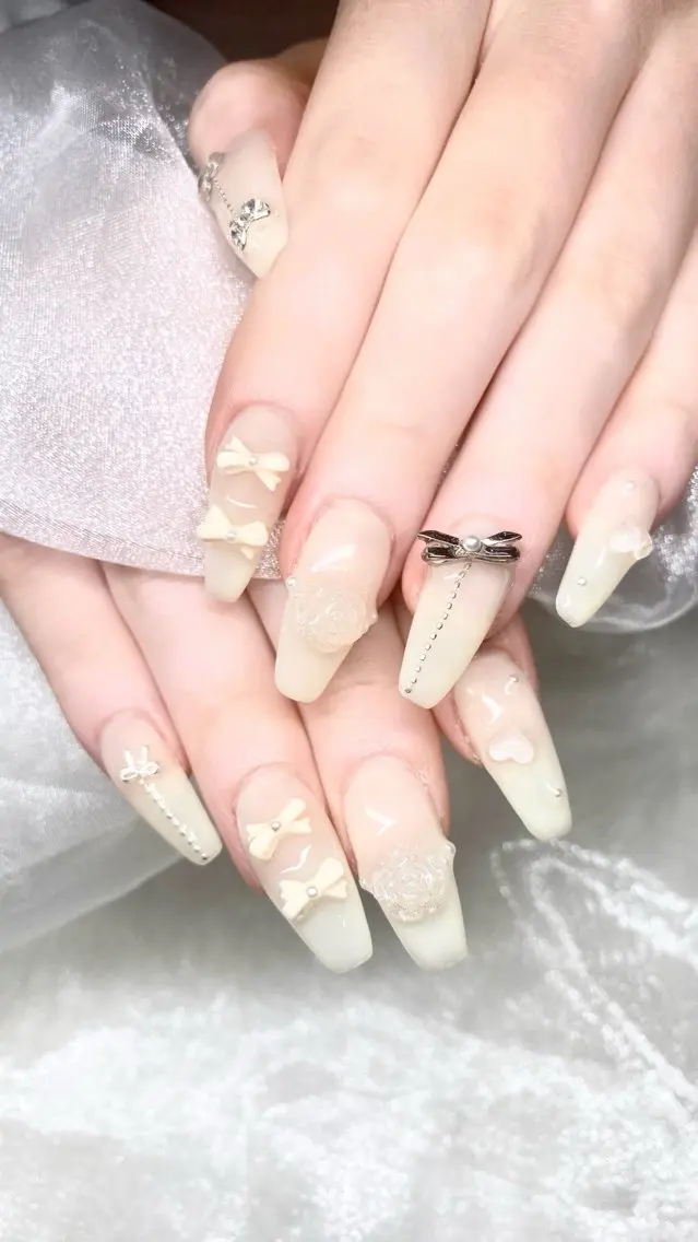 ネイル 長さ出し ネイルチップ Hi beauty 渋谷のネイルデザイン