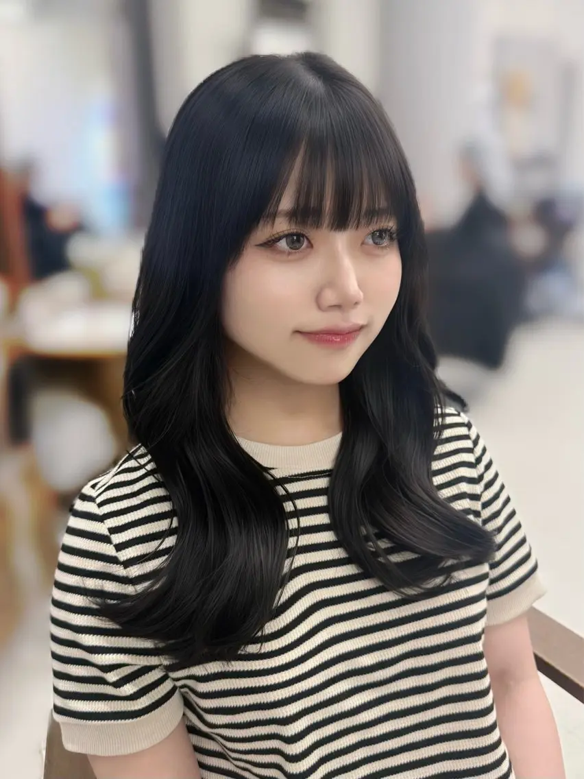 ロング カラー ヘアカラー 曽根 玲奈のヘアスタイル