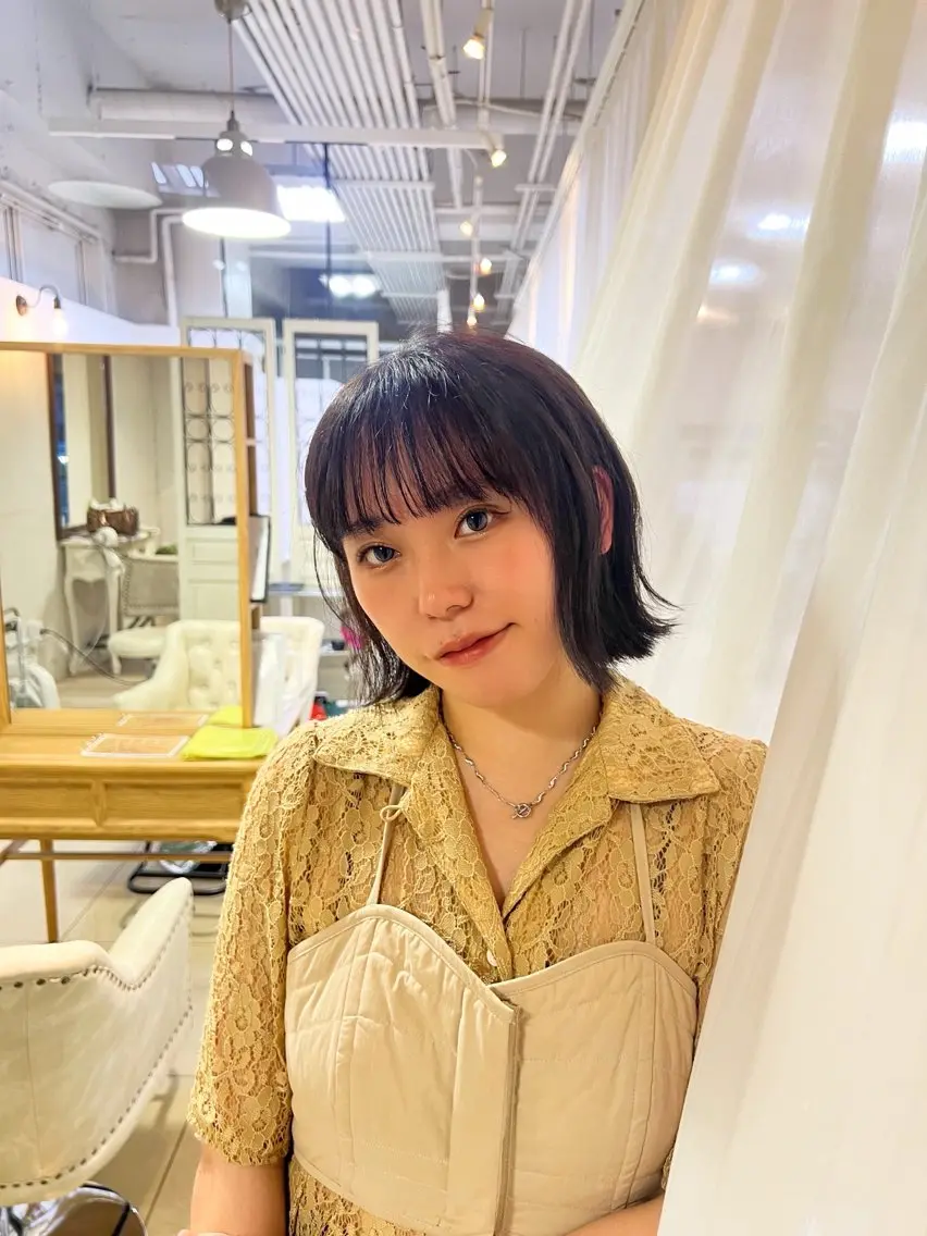 ショート ヘアカラー トリートメント eMuエミュ‪ ¨̮⃝ayakaのヘアスタイル