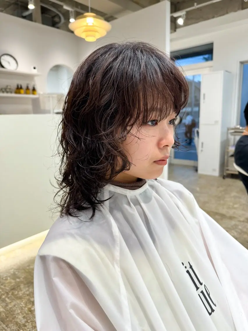ミディアム パーマ カット パーマ トリートメント 可愛いパーマスタイル といえばISSEYのヘアスタイル
