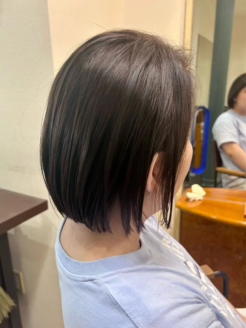 ミディアム カラー ボブ カット ヘアカラー 🔥中野聖人🔥 髪質改善カラー/ボブのヘアスタイル
