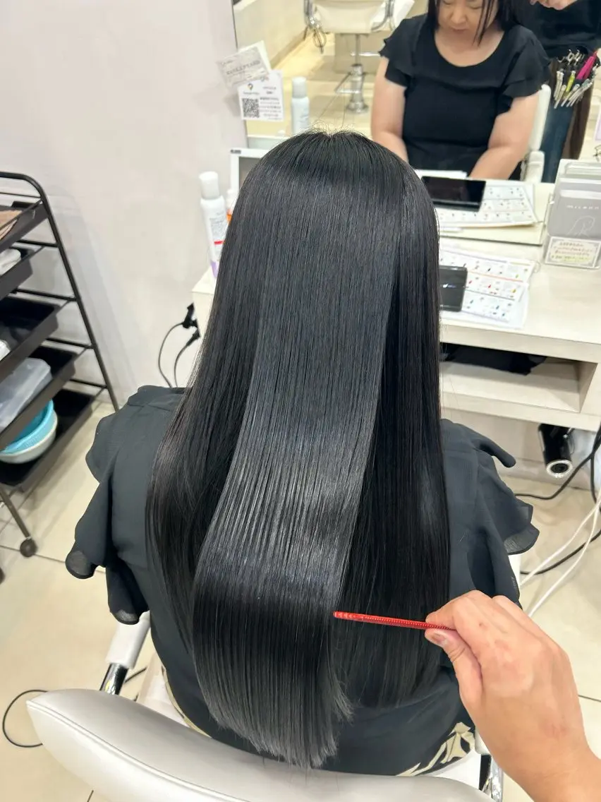 ロング カット ヘアカラー トリートメント 【髪質改善カラー】 瀧田嵐士🇰🇷のヘアスタイル