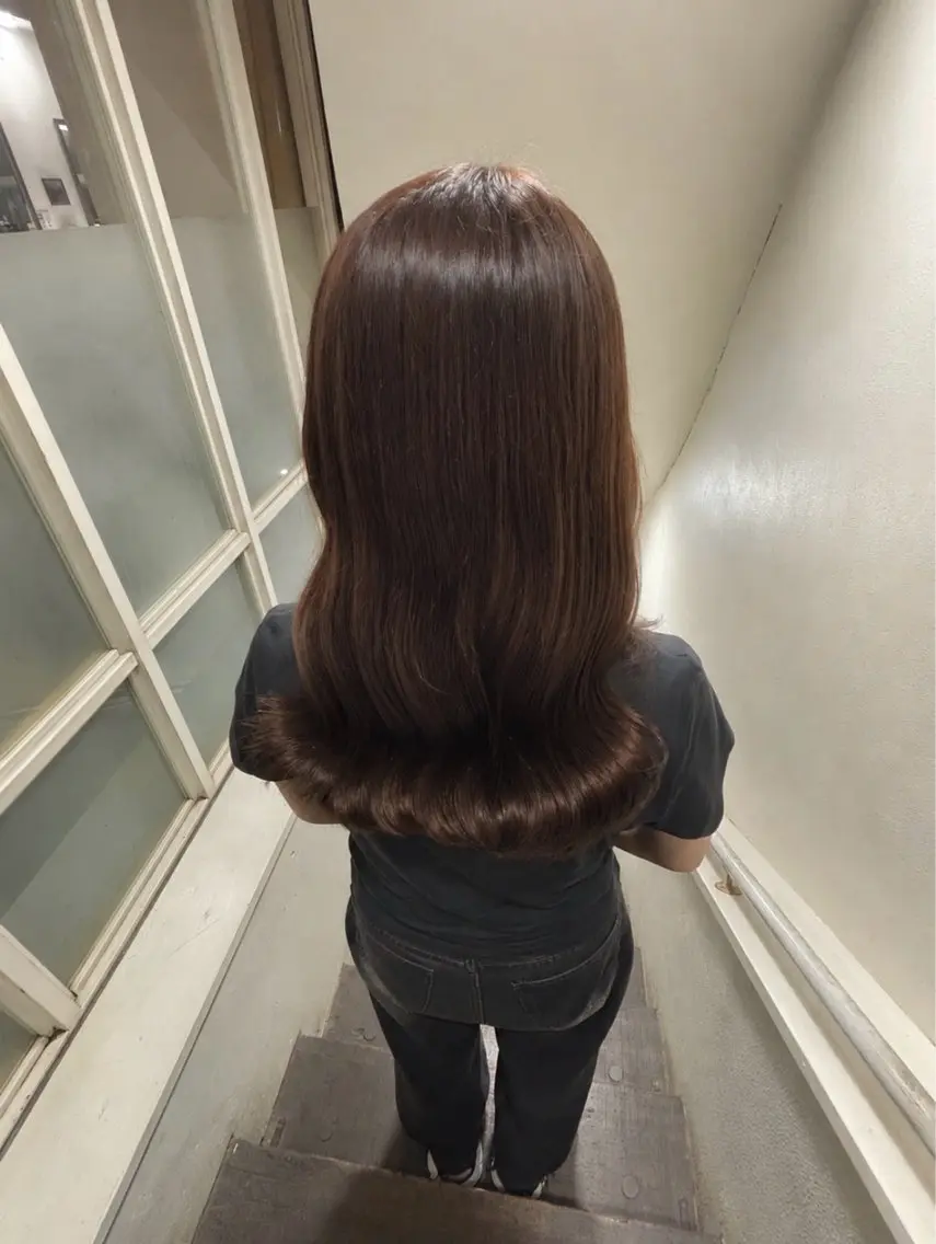 セミロング カラー ブラウンカラー 透明感カラー ラベンダーカラー ヘアカラー NOA/トレンドヘア "夏カラー"のヘアスタイル