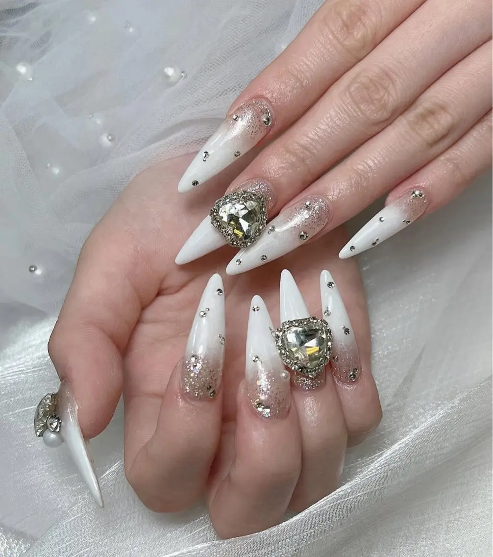 ネイル 長さ出し フレンチネイル グラデーション 卒業式 マグネットネイル Sora nail 長さ出し専門店のネイルデザイン