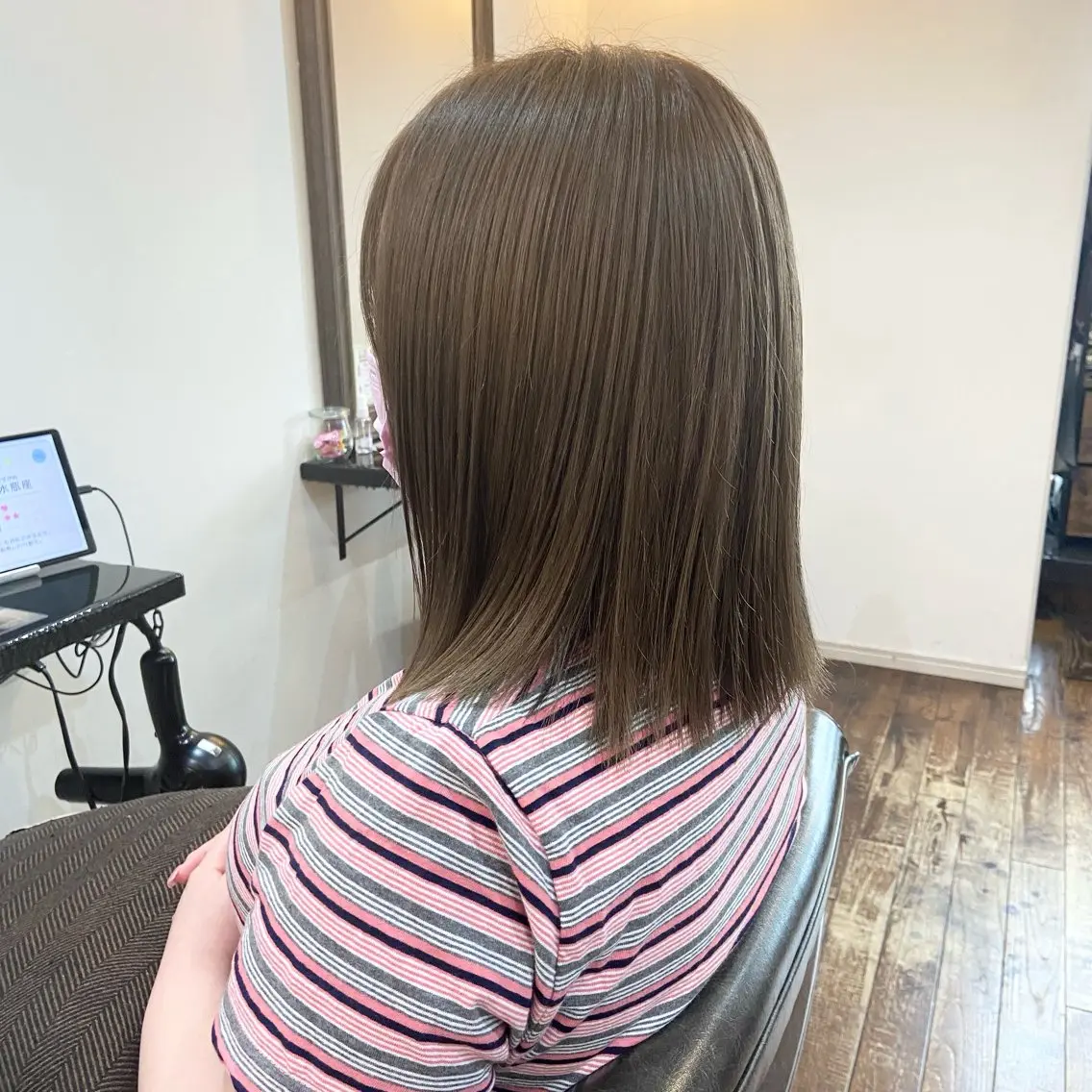 ミディアム カット ヘアカラー 透明感カラー/ 加瀬たまものヘアスタイル