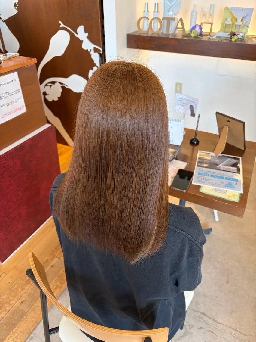 ロング カット ヘアカラー 髪質改善カラー 貝本 遥那 🧸⸝⋆*のヘアスタイル