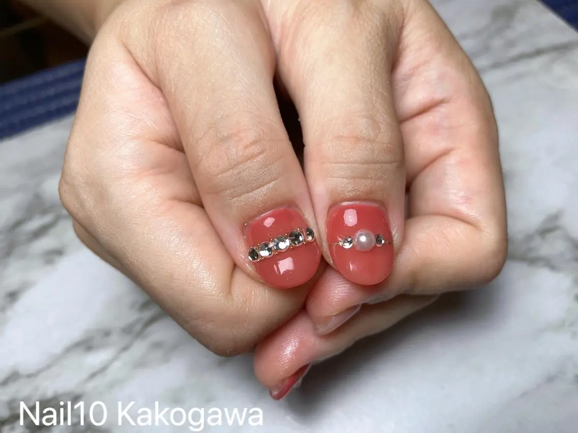 ネイル ストーンネイル ハンドネイル Nail10 Kakoのネイルデザイン