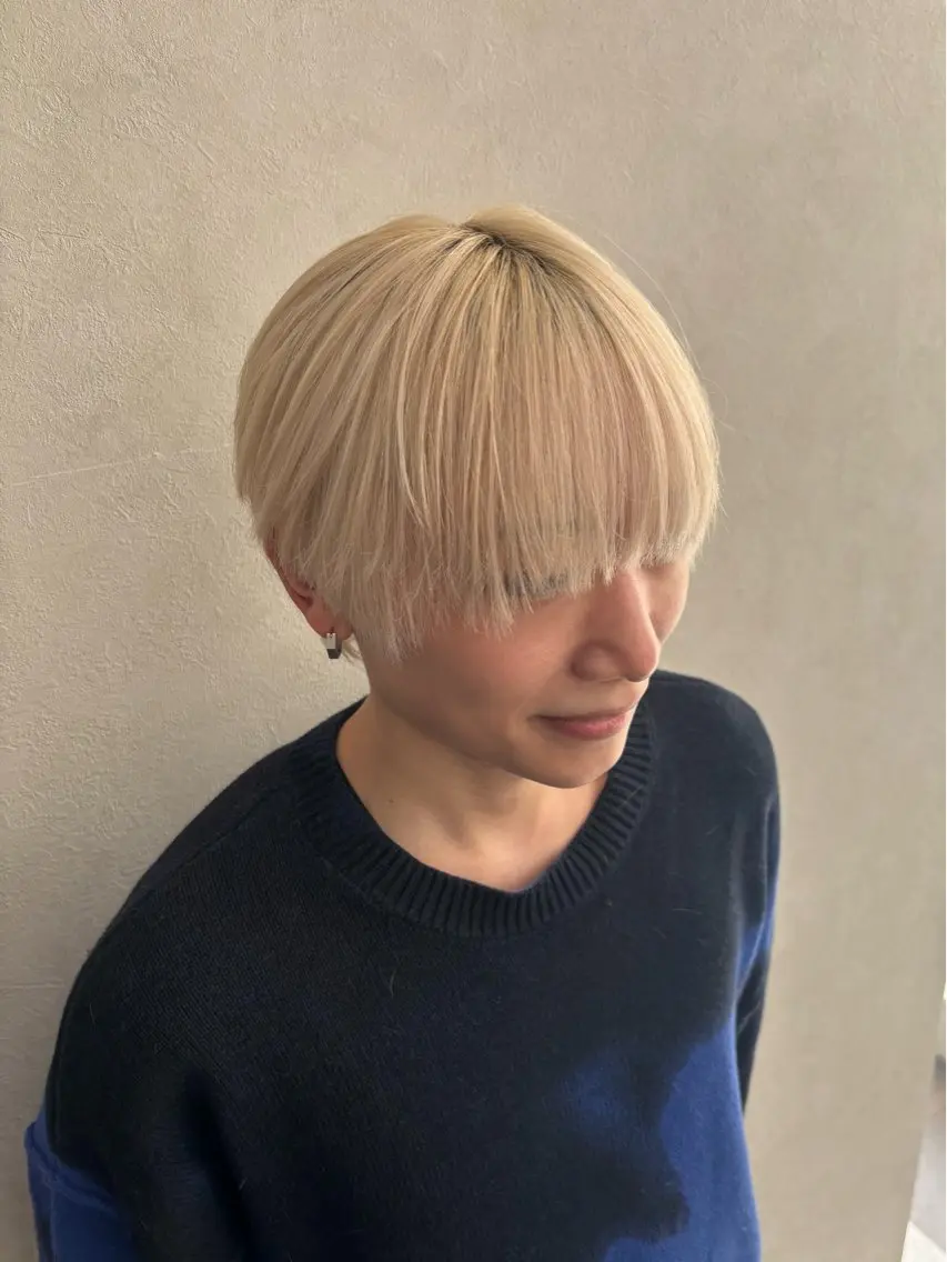 ショート カット ヘアカラー 🌱韓国レイヤー/メ ンズパーマ/艶カラーのヘアスタイル