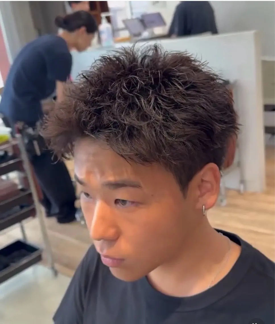 カット+スパイキーパーマ❤️🔥の写真