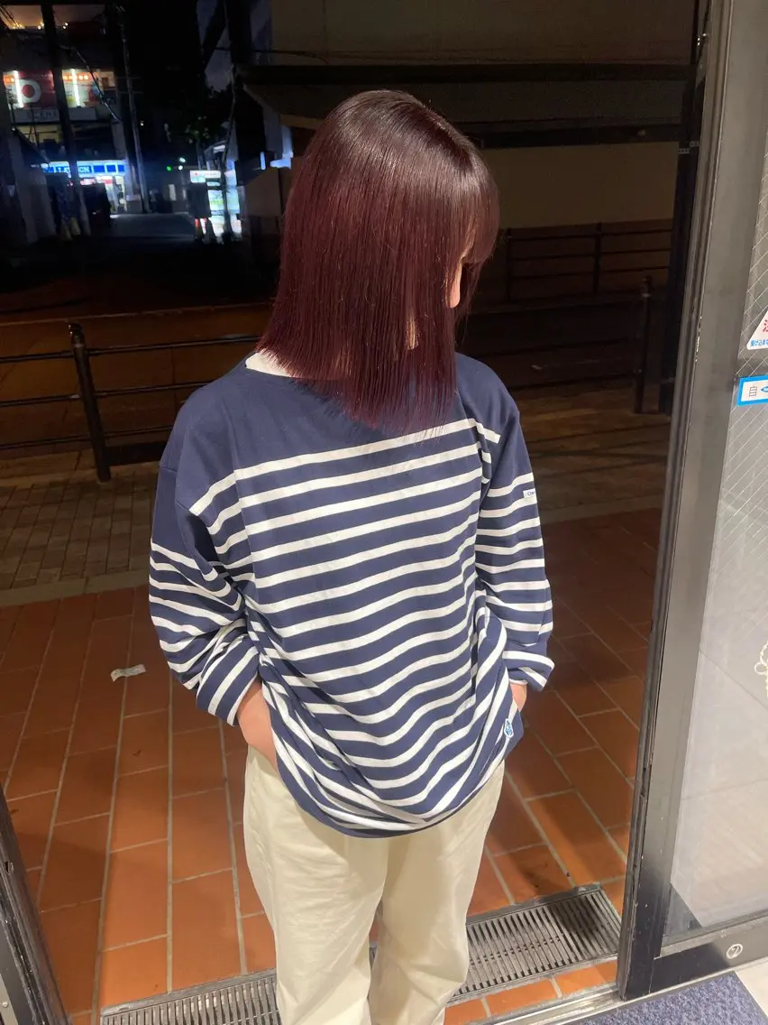 ショート ヘアカラー トリートメント 福山 晴香のヘアスタイル
