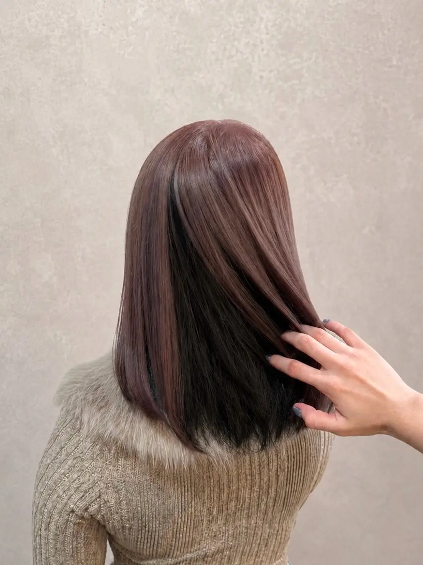 カラー ヘアカラー 𝒓𝒊𝒏𝒂 /水光カラーのヘアスタイル