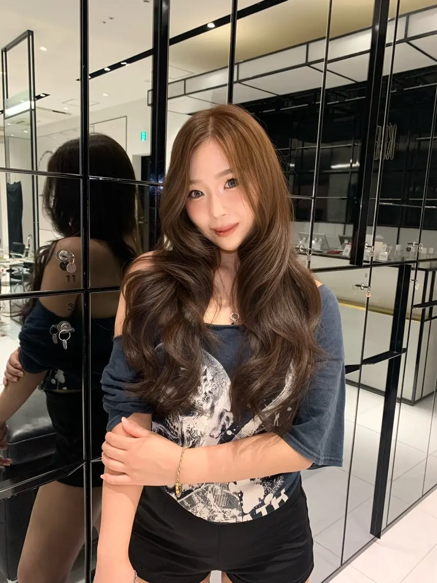 ロング カット ヘアカラー keen吉祥寺🐆 レイヤー/NAO🩶のヘアスタイル