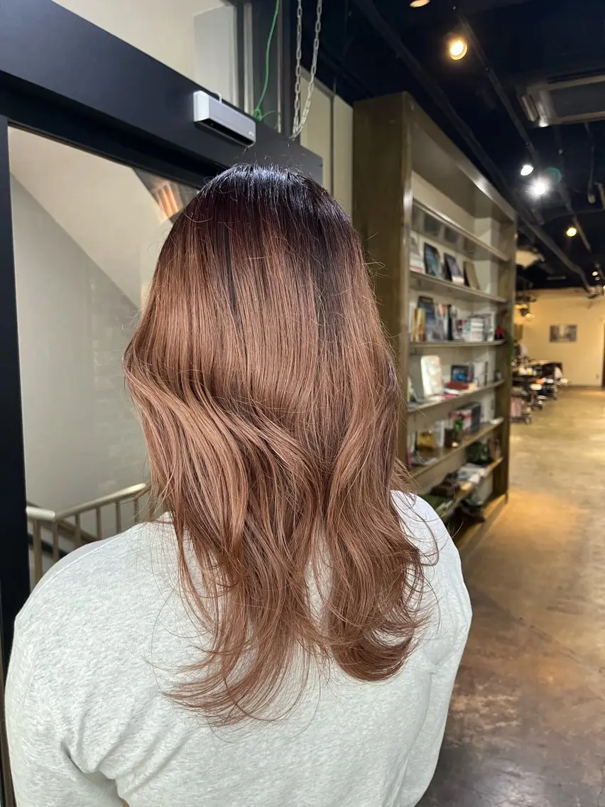 セミロング カラー ヘアアレンジ ヘアカラー 透明感×柔らか質感/ 小林 佳祐Aimeeのヘアスタイル