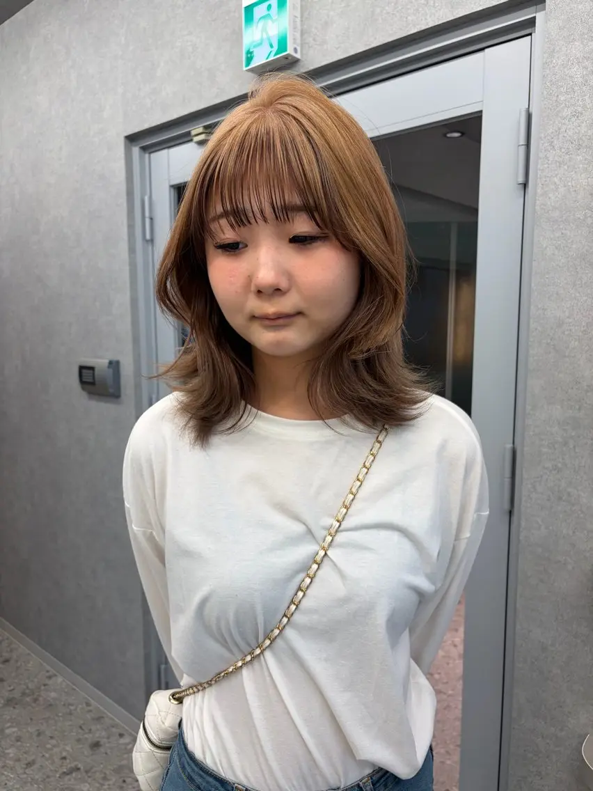 ロング カラー ヘアカラー トリートメント さや🍀/透明感 カラー/ヘアセットのヘアスタイル